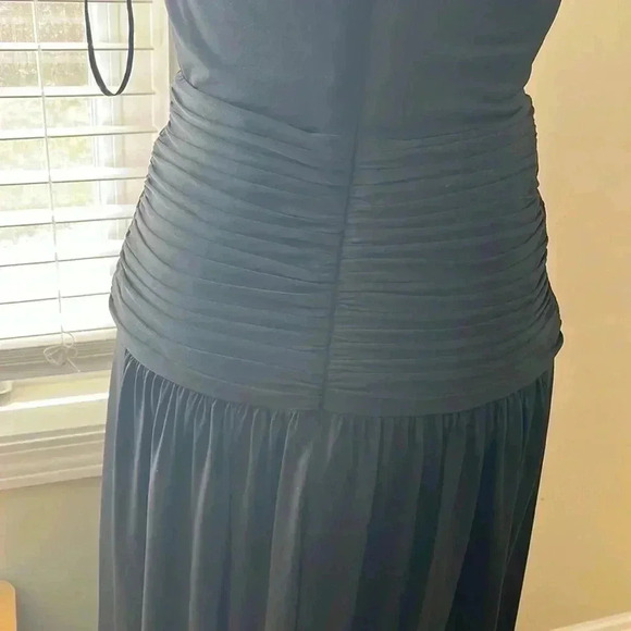 ❤️Host Picks❤️[XS]BCBGMAXAzria Black Moroccan  Draped Jersey V Gown Maxi Dress. - Picture 7 of 14